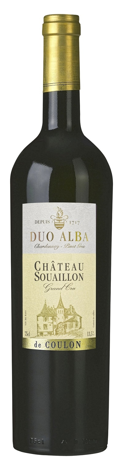 Duo Alba Chateau Souaillon Chardonnay Pinot Gris AOC Neuchâtel Familie de Coulon und BUESS Weinbau und Weinhandel AG Sissach